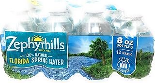 Zephyr Hills Water Natural Spring, 8 Fl Oz, 12 Pack