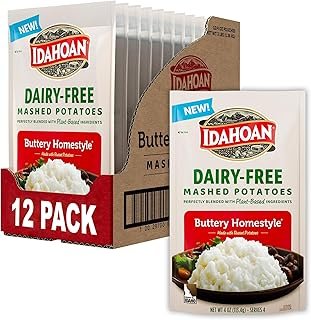 Idahoan Dairy-Free Mashed Potatoes, 4 oz (pack of 12)