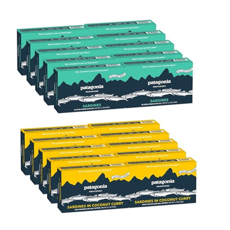 Patagonia Provisions Wild Sardines Bulk Bundle | Responsibly sourced in Spain | Bundle of 20