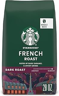 Starbucks Whole Bean Coffee, Dark Roast Coffee, French Roast, 100% Arabica, 1 bag (28 oz)