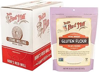 Bob's Red Mill Vital Wheat Gluten Flour, 20oz (Pack of 4) - Vegan, Keto Friendly, Kosher