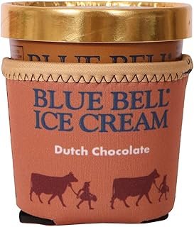 Blue Bell Ice Cream Pint Koolie | Neoprene Sleeve | Pint Holder (Dutch Chocolate)