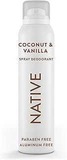 Native Deodorant & Body Spray Contains Naturally Derived Ingredients | Deodorant for Women and Men, All Day Odor Protection, Aluminum and Hydrocarbon Propellant Free | Coconut & Vanilla
