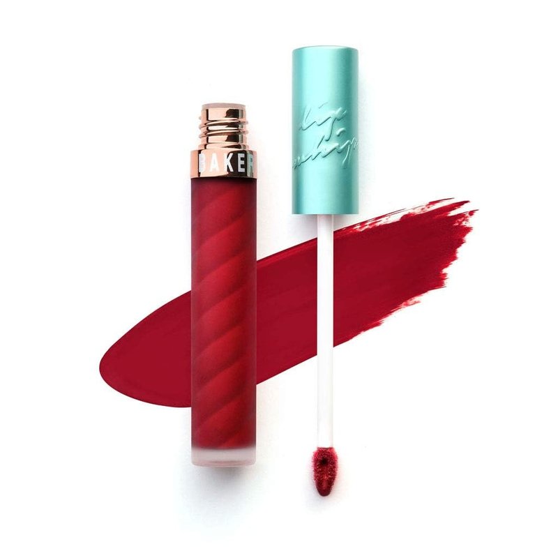 Beauty Bakerie Lip Whip Liquid Lipstick for Women, Waterproof Lip Gloss, Tint, Stain Long Lasting Hydrating Moisturizer, Matte or Metallic, 3.5mL, Cranberry Stiletto