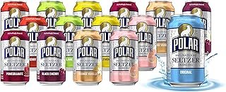 Polar Beverages All Flavor Variety Pack | Carbonated Flavored Sparkling Water, 12 Fl Oz Cans, Natural Flavors | Pack of 15