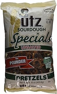 Utz Sourdough Specials Unsalted Pretzels, 16 Ounce