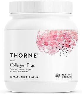 THORNE Collagen Plus - Collagen Peptides Powder with Nicotinamide Riboside and Clinically Studied Ingredients for Skin Texture and Moisture - Healthy Skin, Hair, and Nails* - 17.5 Oz - 30 Servings