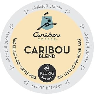 Keurig Caribou Coffee, Caribou Blend, K-Cup Counts, 50 count
