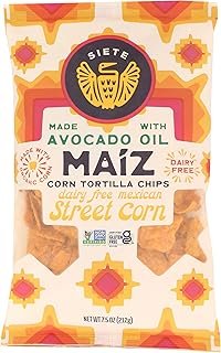 Siete Family Foods Mexican Street Corn Maiz Tortilla Chips, 7.5 Oz