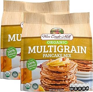 War Eagle Mill Multigrain Pancake Mix, Organic, 24 oz Bag (2 Pack)