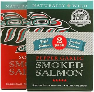 Alaska Smokehouse Smoked Salmon Duo Original, Sockeye, 8 Ounce