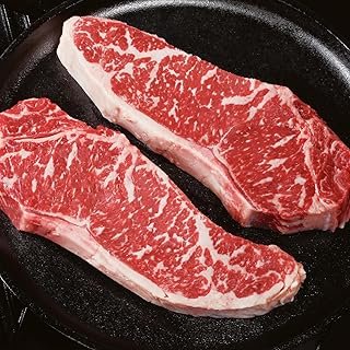 Premium American-style Kobe Kansas City strip steak, 4-count, 10 oz. Aged up to 28 days, these tender and juicy restaurant-quality steaks come with cooking instruction from Kansas City Steak Company.