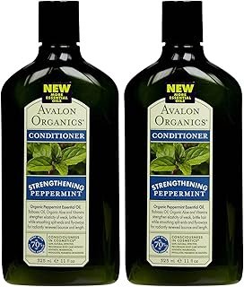 Avalon Organics Revitalizing Conditioner, Peppermint, 11 oz, 2 pk