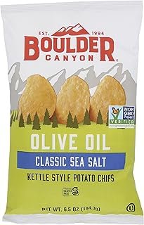 Boulder Canyon Chips Potato Olive Oil, 6.5 Ounce