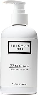 Beekman 1802 Goat Milk Body Lotion, Fresh Air - Scented - 8.9 oz - Hydrating & Moisturizing with Shea Butter - for Sensitive Skin - Cruelty Free - Packaging May Vary - Pump Included, Ready for Use