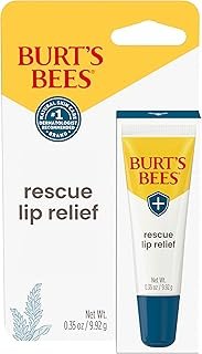 Burt’s Bees Rescue Lip Relief with Shea Butter and Echinacea, 100% Natural Origin, 0.35 Ounces(Pack May Vary)
