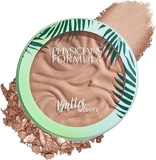 Physicians Formula Murumuru Butter Bronzer, Moisturizing, Nourishing Murumuru Butter for Silky Glow, Dermatologist Tested, Hypoallergenic, Vegan & Cruelty-Free - Light Bronzer