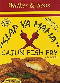SLAP YA MAMA Louisiana Style Cajun Fish Fry, No MSG and Kosher, 12 Ounce Box, Pack of 3
