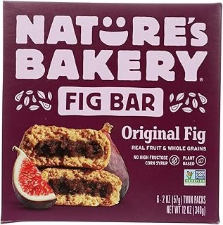 Nature's Bakery Stone Ground Whole Wheat Fig Bars: Fig (Pack of 4, 12 oz Boxes) 6 Twin Packs per Box by Nature's Bakery
