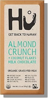 HU KITCHEN Organic Almond Crunch & Coconut Milk Chocolate Bar, 2.1 OZ