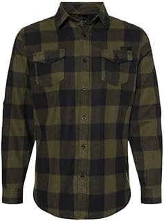 Grunt Style Plaid Flannel Men's Long Sleeve Shirt