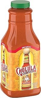 Cholula Original Hot Sauce, 64 fl oz - One 64 Fluid Ounce Bulk Container of Hot Sauce with Mexican Peppers and Signature Spice Blend, Perfect with Tacos, Eggs, Wings, Chicken and More