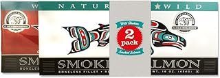 Alaska Smokehouse Smoked Salmon Duo in Foil Original, Sockeye, 32 Ounce