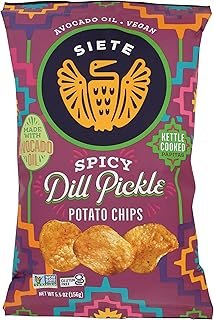 Siete FAMILY FOODS Spicy Dill Pickle Potato Chips, 5.5 OZ