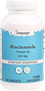Vitacost Niacinamide (Vitamin B-3) - No Flush Niacin - 500 mg - 200 Capsules