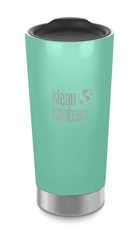 Klean Kanteen Stainless Steel Tumbler Cup Double Wall Vacuum Insulated with Klean Coat and Lid - 20oz - Sea Crest (1003068)