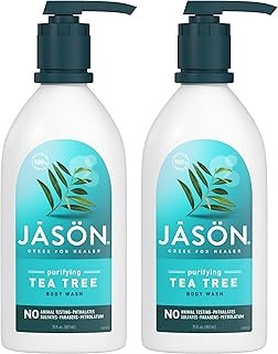 JASON Natural Body Wash & Shower Gel, Purifying Tea Tree, 30 Oz (Pack of 2)