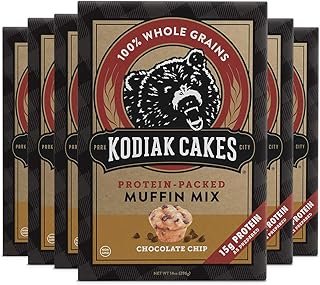 Kodiak Cakes Muffin Mix, Chocolate Chip (Pack of 6)