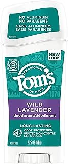 Tom's of Maine Natural Long-Lasting Deodorant Stick Lavender 2.25 Oz (Pack of 5)