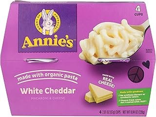 Annie's Homegrown Mac Cheese White Cheddar 4 Pack, 8.04 Ounce