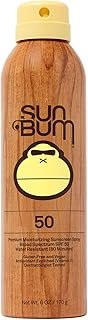 Sun Bum Original SPF 50 Sunscreen Body Spray - Broad Spectrum Moisturizing Sunscreen with Vitamin E - Hawaii 104 Act Compliant (Made without Octinoxate & Oxybenzone) - 6 oz