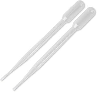 Transfer Pipette, 7.0ml Capacity, 3.0ml Graduated, Large Bulb, 155mm, 3.2ml Bulb Draw, Ziplock Bagging, Karter Scientific 206H2 (Pack of 500)