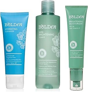 BOLDEN Dry Sensitive Skin Essentials Bundle | Daily Skincare Routine for Dry & Sensitive Skin | 3-Pack