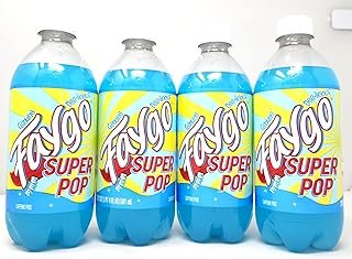 4 pack of Soda Pop Soft Drink 20oz Plastic Bottles Faygo Super Bubble (4pack, Super Pop)