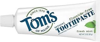 Tom's of Maine Travel Size Fluoride-Free Fresh Mint Toothpaste, 3 oz. (Packaging May Vary)