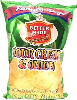 Better Made Family Size sour cream & onion flavored potato chips 8.5-ounce bag