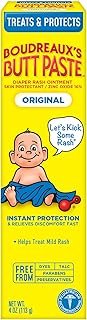 Boudreaux's Butt Paste Original Diaper Rash Cream, Ointment for Baby, 4 oz Tube