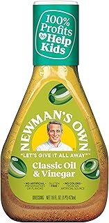 Newman's Own Classic Oil & Vinegar Salad Dressing, 16-oz. (Pack of 6)