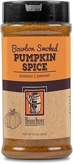 Bourbon Barrel Foods Bourbon Smoked Pumpkin Spice - A Classic Seasonal Favorite with a Bourbon Barrel Twist, 6.5 oz Shaker