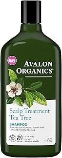 Avalon Organics Scalp Treatment Tea Tree Shampoo, 11 oz. (Pack of 2)