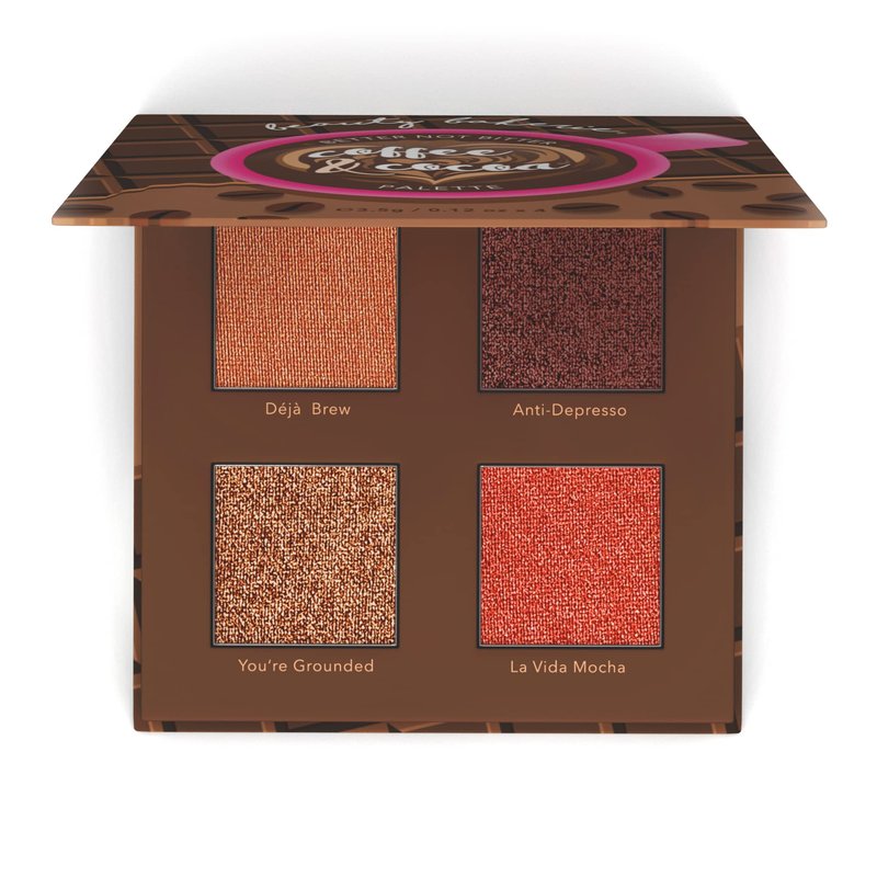 Beauty Bakerie Coffee & Cocoa Palette, Versatile Blush and Bronzer Powder Palette for Every Skin Tone, Creamy Satin Finish, 4 Sugary Shades, Highlight, Contour, Blush Kit for Women
