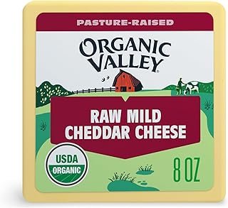 Organic Valley Cheese — Raw Organic Mild Cheddar Cheese Block — 8 Oz​