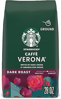 Starbucks Ground Coffee, Dark Roast Coffee, Caffè Verona, 100% Arabica, 1 bag (28 oz)
