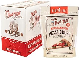 Bob's Red Mill Gluten Free Pizza Crust Mix, 16oz (Pack of 4)- Makes two 12" crusts per package, Kosher