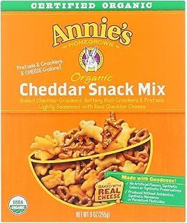 Annies Homegrown Organic Bunnies Cheddar Snack Mix, 9 Ounce -- 12 per case.