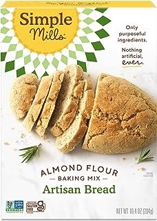 Simple Mills Almond Flour Baking Mix, Artisan Bread Mix - Gluten Free, Plant Based, Paleo Friendly, 10.4 Ounce (Pack of 1)